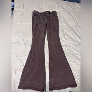 Hollister Flared Brown Pants